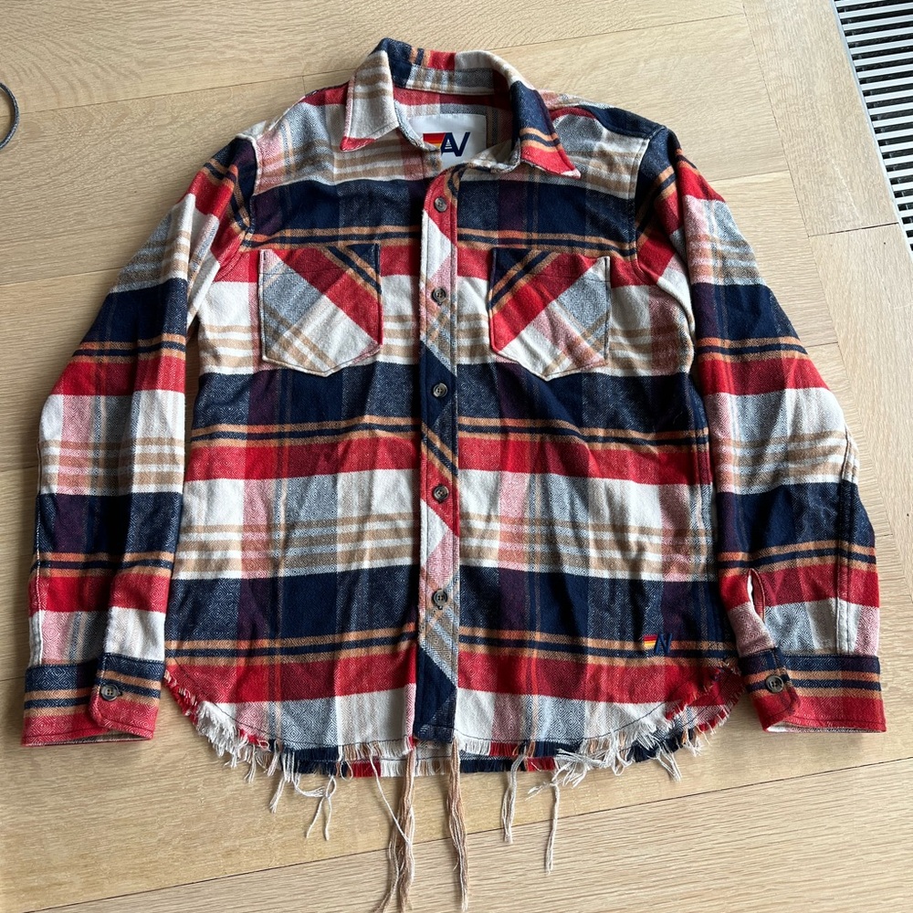 Aviator Nation PLAID FLANNEL WESTERN SHIRT